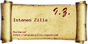 Istenes Zilia névjegykártya